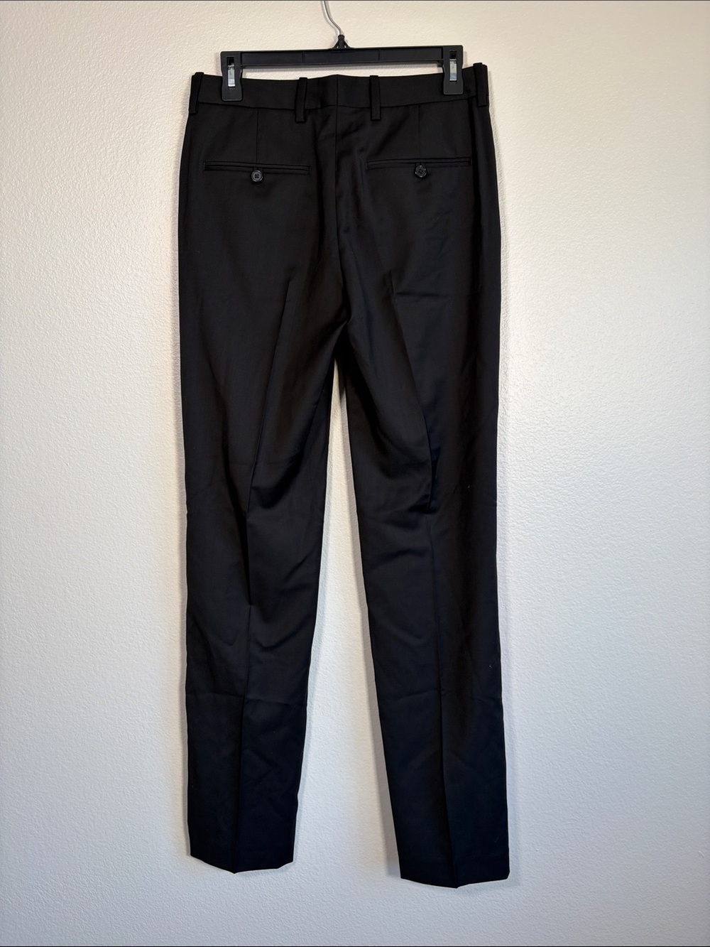NWT Helmut Lang Satin Trimmed Wool Trouser in Black / Fuchsia - 0 - Picture 7 of 7